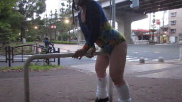 【女装子】レオタードで野外露出角オナニーしました【1】チンコ入れて欲しい(>_<) - FC2 Video (Adult)
